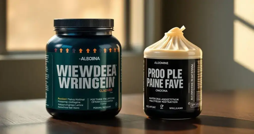 albumina ou whey protein