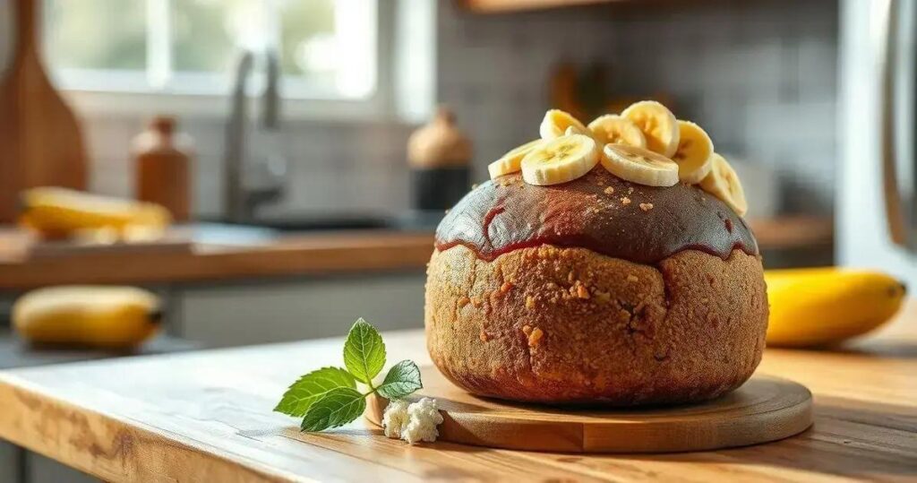 bolo de banana com whey protein