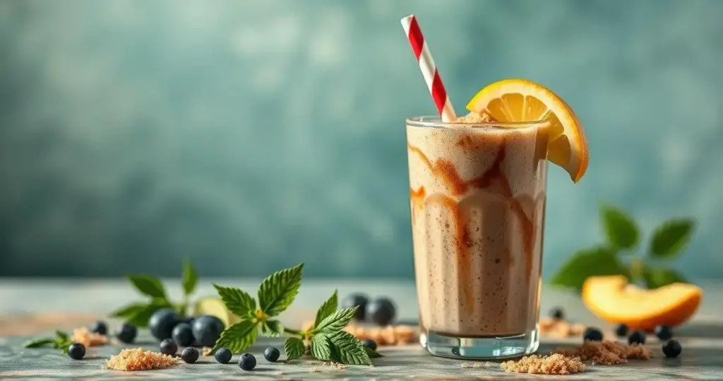 receita de shake de proteína