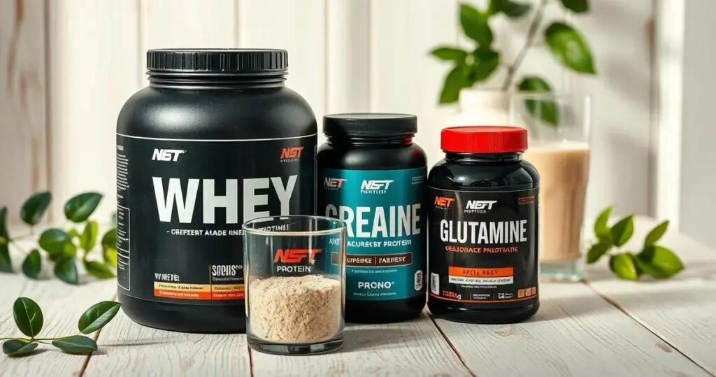 whey protein com creatina e glutamina