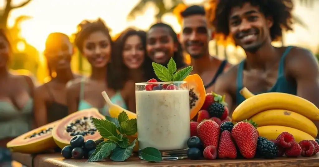whey protein com frutas