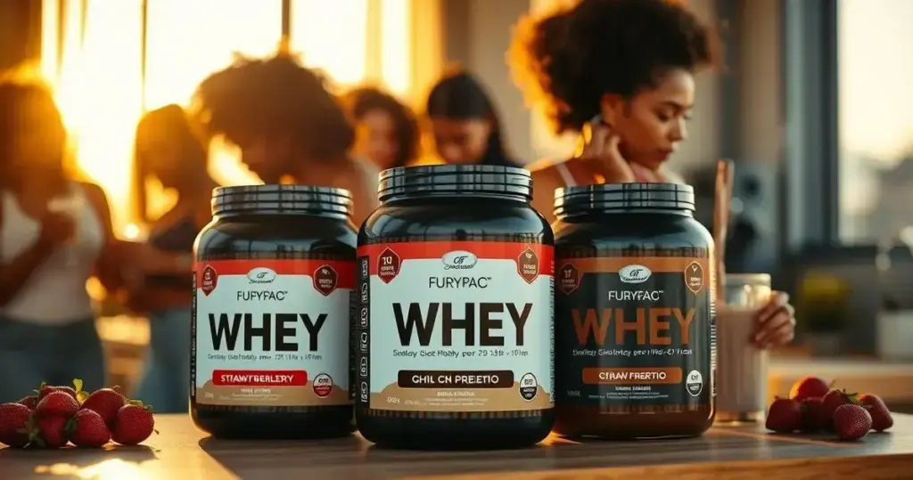 whey protein de morango ou chocolate